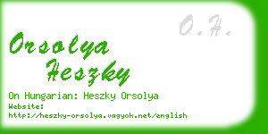 orsolya heszky business card